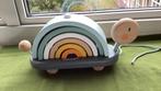 Janod. Sweet cocoon. Schildpad regenboog. Houten trekfiguur, Kinderen en Baby's, Speelgoed | Houten speelgoed, Ophalen of Verzenden