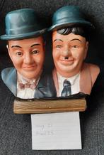 Laurel en hardy borstbeeld en zittend op bankje, Ophalen of Verzenden, Zo goed als nieuw