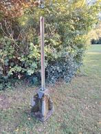 Hekpalen gegalvaniseerd met betonvoet 7x, Ophalen, Gebruikt