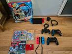 Zeer complete Nintendo Switch met 7 Games  extra controllers, Ophalen of Verzenden, Zo goed als nieuw, Met 3 controllers of meer