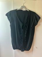 Zwart blousje met broderie 1 maat 38/44, Kleding | Dames, Blouses en Tunieken, Max 25, Zwart, Maat 46/48 (XL) of groter, Nieuw