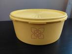 Tupperware retro koektrommel, Huis en Inrichting, Keuken | Tupperware, Ophalen of Verzenden, Zo goed als nieuw, Geel, Bus of Trommel