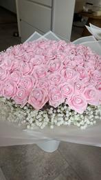 100 rozen boeket + 20 rozen boeket + rozen beer, Huis en Inrichting, Tafelkleden, Ophalen, Zo goed als nieuw, Rond
