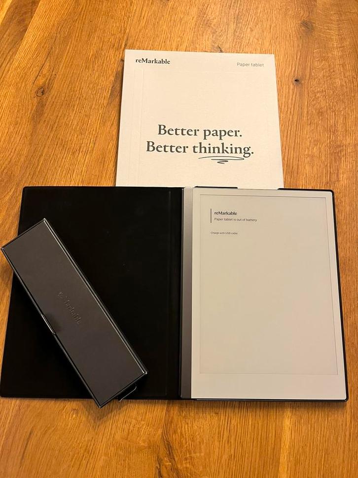 Remarkable 2 met pen en beschermhoes, Computers en Software, Tekentablets, Zo goed als nieuw, Ophalen of Verzenden