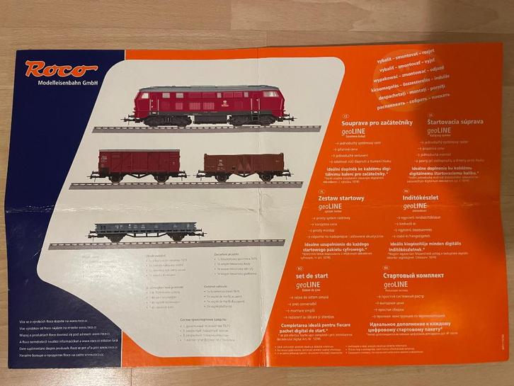Roco elektrische trein starterset modelspoor H0, Hobby en Vrije tijd, Modeltreinen | H0, Gebruikt, Treinset, Gelijkstroom of Wisselstroom