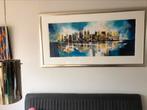 Manhattan zeefdruk  van Peter Meijer  145 x80 lijst, Ophalen of Verzenden