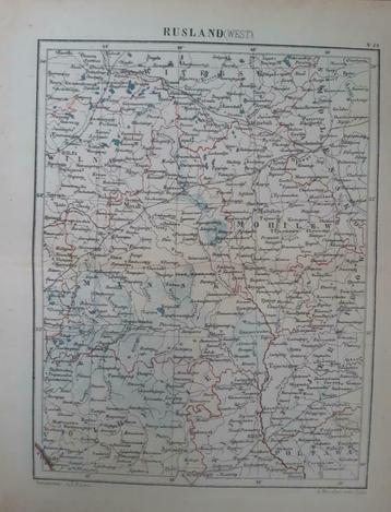 34 / Litho van J. Kuyper uit 1880 van West Rusland beschikbaar voor biedingen