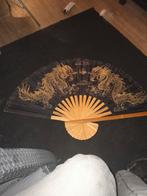 Grote Waaier met Draken, Antiek en Kunst, Ophalen of Verzenden