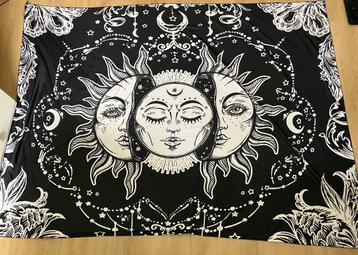 Wanddoek Bohemian zon en maan beschikbaar voor biedingen