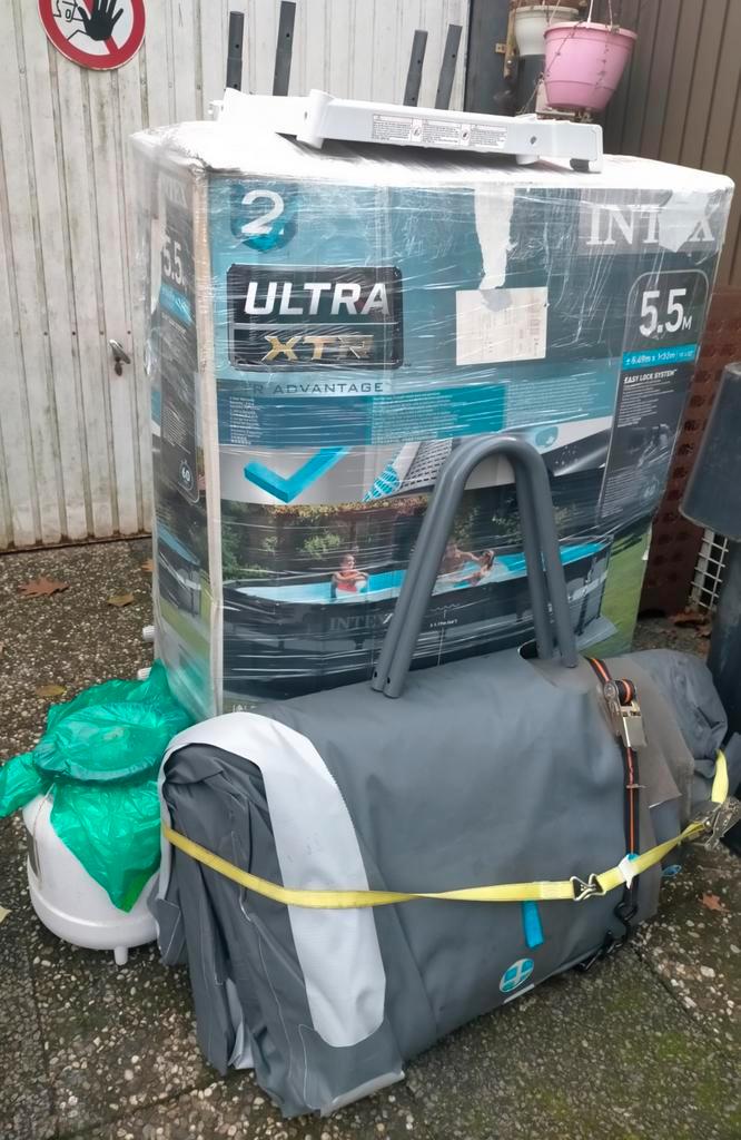 Te koop groot kompleet zwembad met alle toebehoren, Tuin en Terras, Zwembaden, Opzetzwembad, 300 cm of meer, Rond, Ophalen of Verzenden