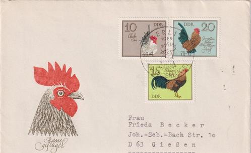 DDR 1979 Pluimvee Hanen, Postzegels en Munten, Brieven en Enveloppen | Buitenland, Envelop, Ophalen of Verzenden