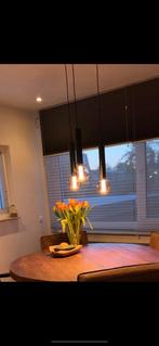 Moderne hanglamp met 3 lampen, Huis en Inrichting, Lampen | Hanglampen, Ophalen of Verzenden, Gebruikt, Metaal, 50 tot 75 cm