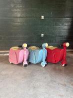 3 kinderkoffertjes scootertjes, Ophalen, Zo goed als nieuw