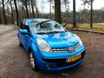 Nissan Note 1.6 16V 2006 Blauw met Trekhaak, Auto's, Voorwielaandrijving, 15 km/l, Zwart, 4 cilinders