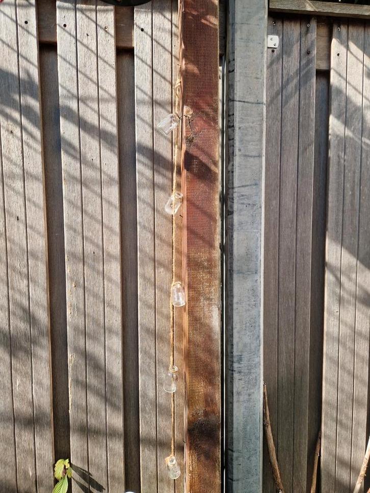 Sfeervolle vaasjes slinger, Tuin en Terras, Overige Tuin en Terras, Zo goed als nieuw, Ophalen