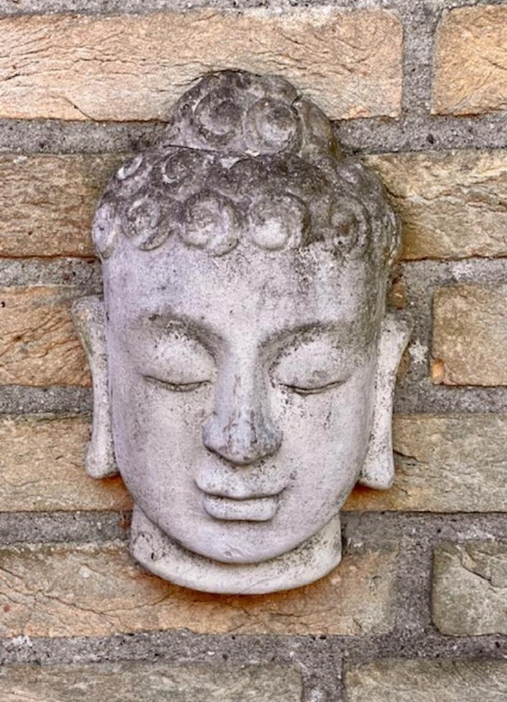 Hoofd van een Boeddha, Tuin en Terras, Tuinbeelden, Gebruikt, Ophalen of Verzenden