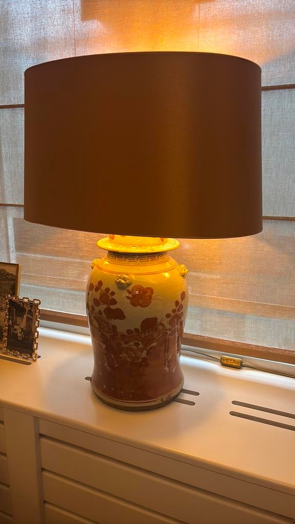 2 lamp voeten incl. Kap ( prijs is alles samen ), Ophalen of Verzenden, Zo goed als nieuw, Rond, 50 cm of meer