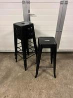 Partij 36 stuks Luxe metalen Tolix krukken zwart stapelbaar, Huis en Inrichting, Barkrukken, Ophalen, 5 krukken of meer, 60 tot 90 cm