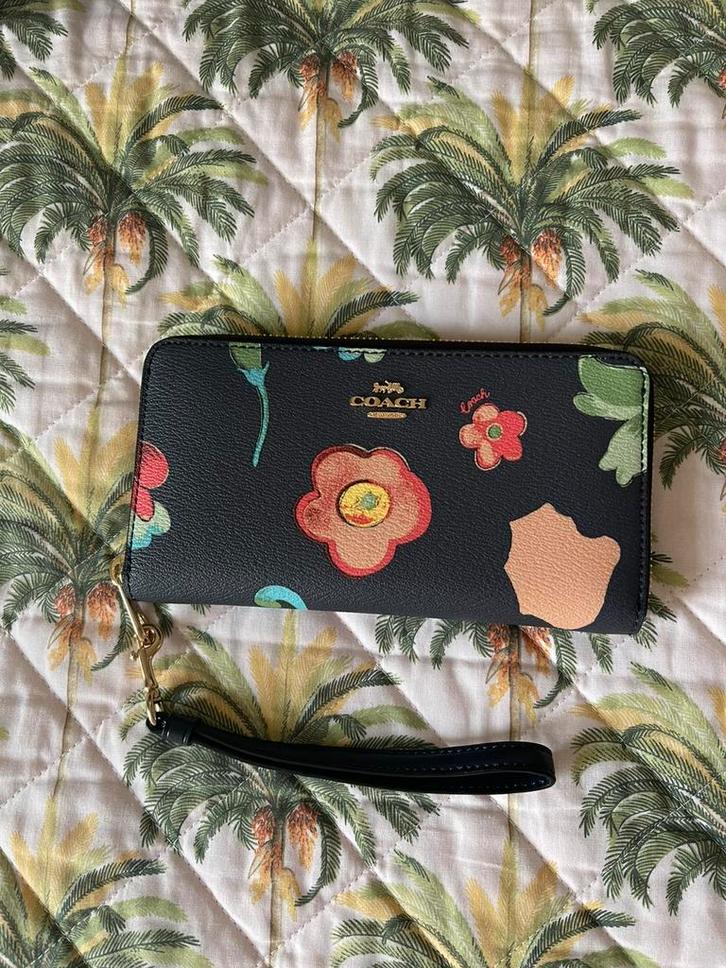 Coach Portemonnee Donkerblauw Nieuw, Sieraden, Tassen en Uiterlijk, Portemonnees, Nieuw, Overige merken, Blauw, Leer, Ophalen of Verzenden