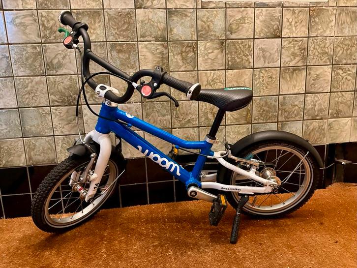 WOOM Go 2 - Zo goed als nieuw! (Vanaf 3 jaar), Fietsen en Brommers, Fietsen | Meisjes, Zo goed als nieuw, 14 inch of minder, Handrem