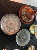 4 Marokkaanse borden, Huis en Inrichting, Keuken | Servies, Ophalen of Verzenden, Zo goed als nieuw, Overige stijlen, Bord(en)