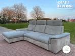 GRATIS LEVERING HEEL NL Grijs Stoffen Hoekbank Slaapfunctie, 250 tot 300 cm, Hoekbank, Ophalen of Verzenden, Zo goed als nieuw