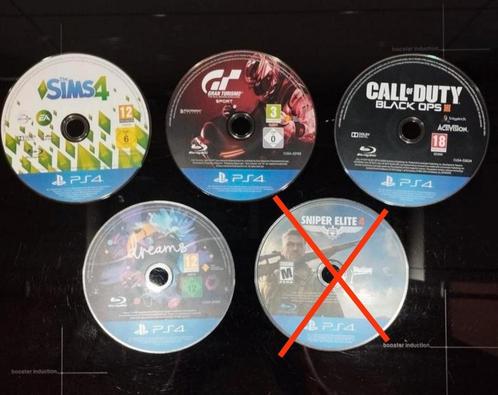PlayStation 4 - 4 spellen  (zonder hoes), Spelcomputers en Games, Games | Sony PlayStation 4, Zo goed als nieuw, 1 speler, Ophalen of Verzenden