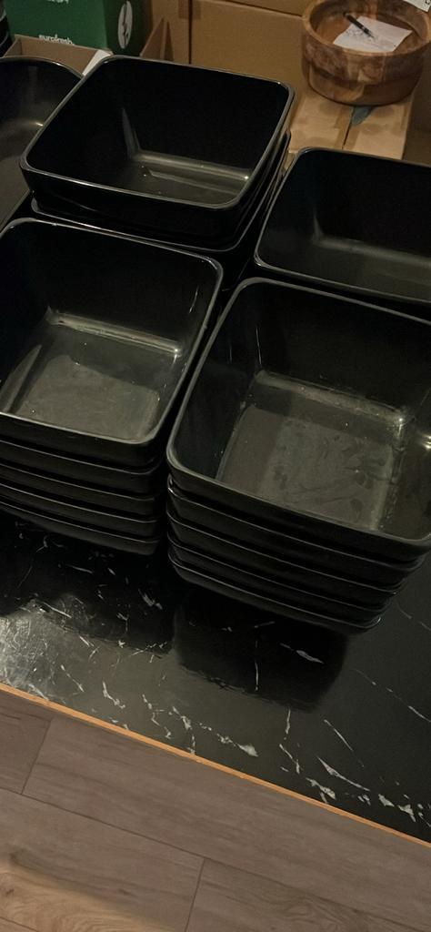 Zwarte Kunststof Schalen - Diverse Maten, Huis en Inrichting, Keuken | Keukenbenodigdheden, Zo goed als nieuw, Ophalen