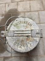 Oude Amsterdamse Prullenbak, Ophalen of Verzenden, Gebruikt, IJzer, Met deksel