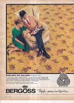 Retro reclame 1964 Bergoss tapijt voor jong geluk Oss, Overige typen, Ophalen of Verzenden