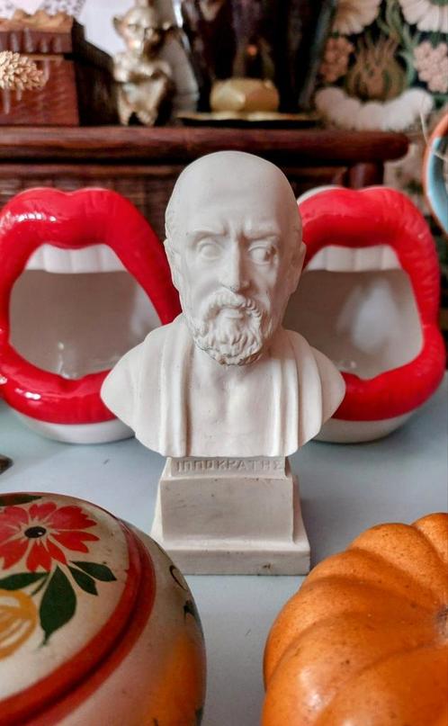 Borstbeeld Buste Hippocrates, Antiek en Kunst, Kunst | Beelden en Houtsnijwerken, Ophalen of Verzenden