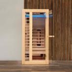 Infrarood Sauna – Deluxe – 1 pers – 90 x 90 x 190 cm - S, Ophalen of Verzenden, Nieuw, Infrarood, Complete sauna