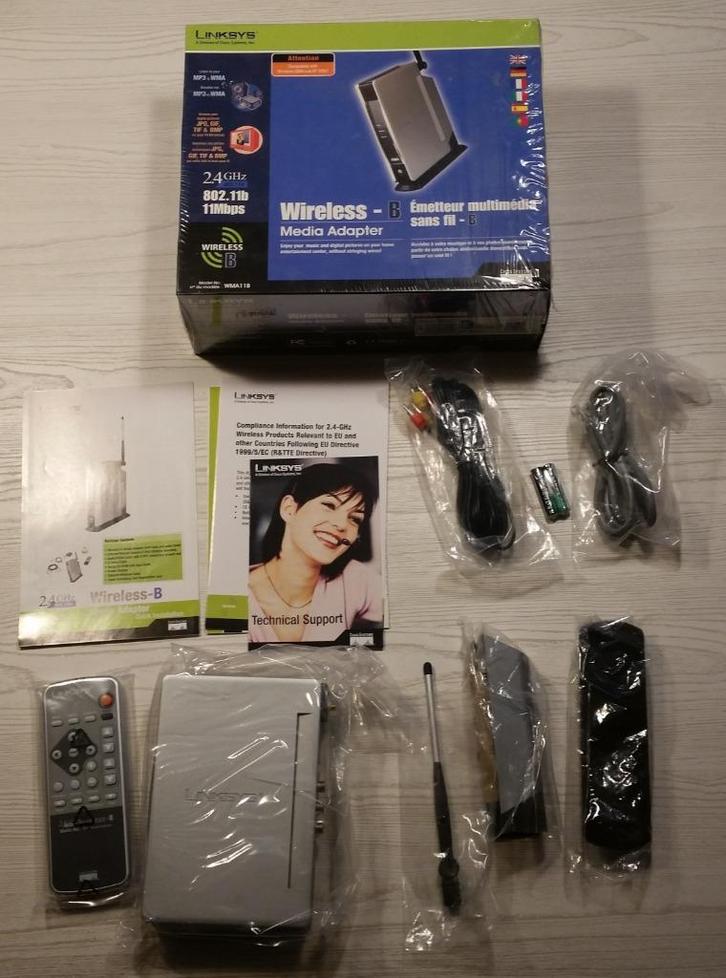 Linksys Wireless-B Media Adapter - network adapter - NIEUW, Computers en Software, Netwerkkaarten, Nieuw, Extern, Ophalen of Verzenden