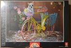Educa puzzel 500 Franse bulldog op fiets NIEUW in folie, Hobby en Vrije tijd, Nieuw, Ophalen of Verzenden