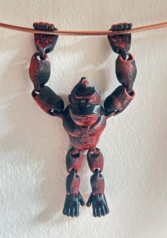 Gorilla Donkey Kong - 3D geprint, Kinderen en Baby's, Speelgoed | Actiefiguren, Nieuw, Ophalen of Verzenden