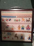 Borduurwerk ingelijst, Ophalen of Verzenden, Gebruikt, Overige typen