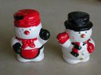 Peper-en-zoutstel, sneeuwpopjes., Diversen, Kerst, Ophalen of Verzenden, Gebruikt