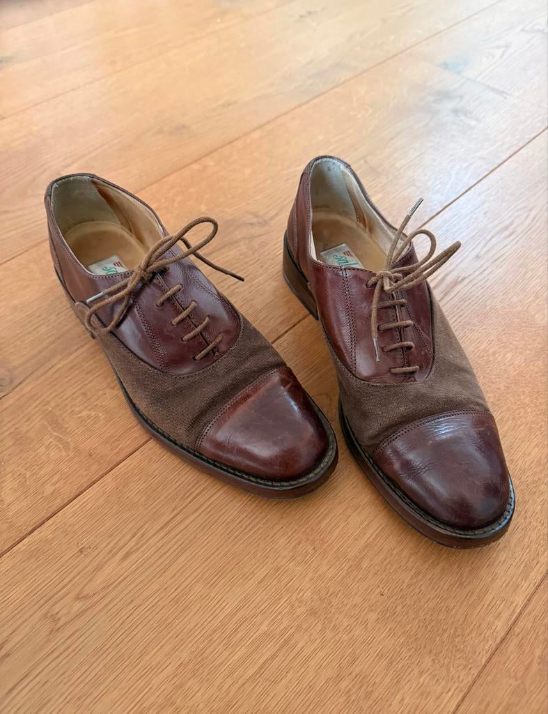 Vintage Italiaanse veterschoen Sabatini 39, Kleding | Dames, Schoenen, Bruin, Overige typen, Ophalen of Verzenden, Gedragen