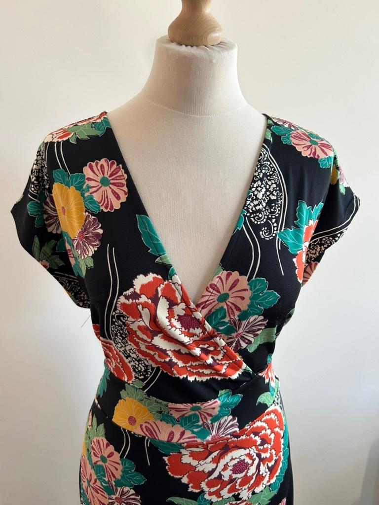 King Louie maat XXL prachtige maxi jurk 3209, Maat 46/48 (XL) of groter, Ophalen of Verzenden, Zo goed als nieuw, King Louie