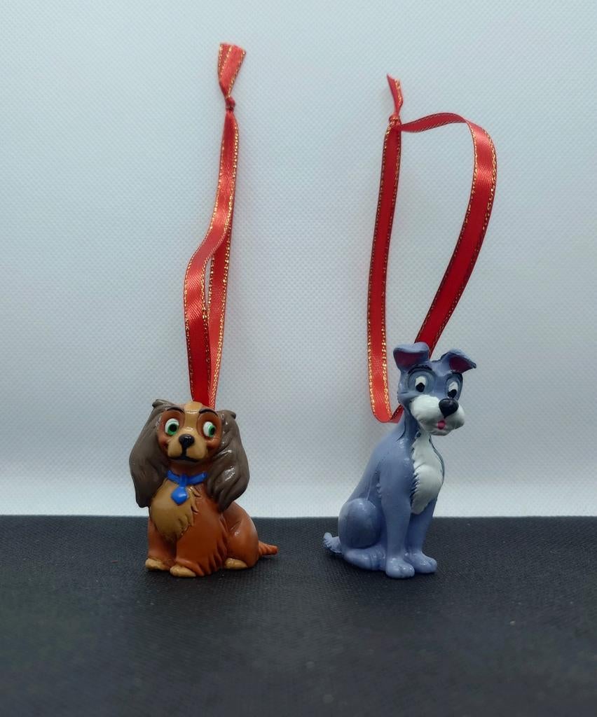 Disney Lady & Vagebond set kerst ornamenten ornament, Verzamelen, Disney, Ophalen of Verzenden, Zo goed als nieuw