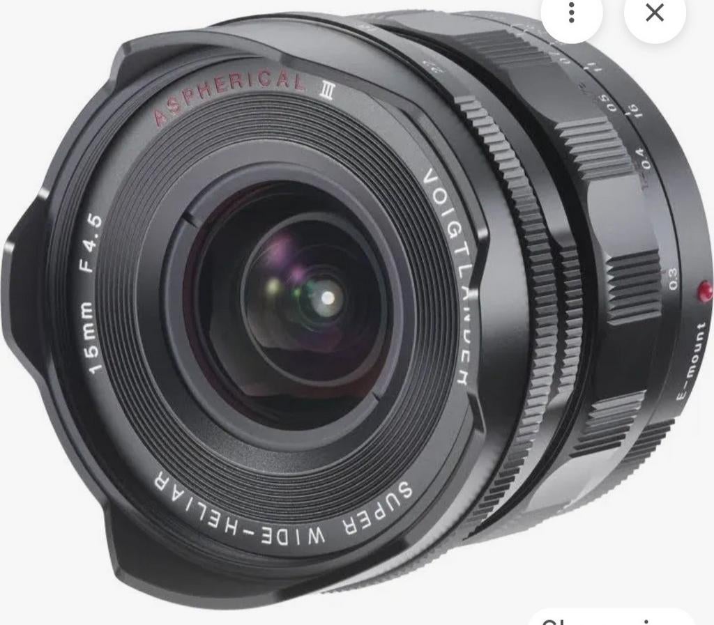Voigtländer Super Wide Heliar III 15mm f4.5 Sony E, Audio, Tv en Foto, Fotografie | Lenzen en Objectieven, Ophalen of Verzenden