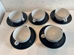 5 Arzberg Cucina soepkoppen op schotel, Gebruikt, Ophalen of Verzenden, Effen, Kop(pen) en/of Schotel(s)