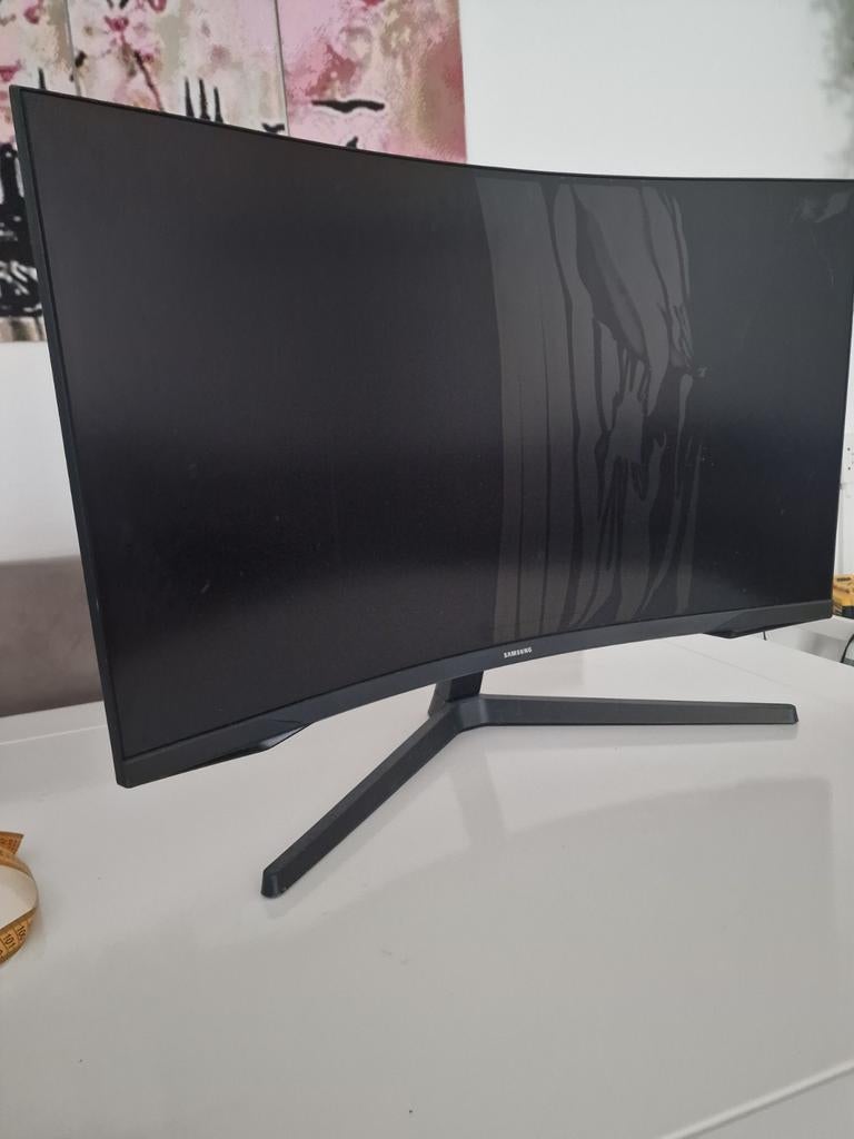 Defecte Samsung monitor 31 inch - scherm beschadigd, Computers en Software, Monitoren, Niet werkend, 60 Hz of minder, Ophalen of Verzenden