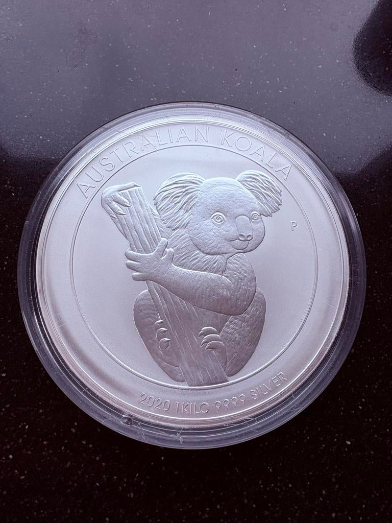 1 kilo zilveren munt 999 - Koala 2020, Postzegels en Munten, Edelmetalen en Baren, Ophalen of Verzenden, Zilver