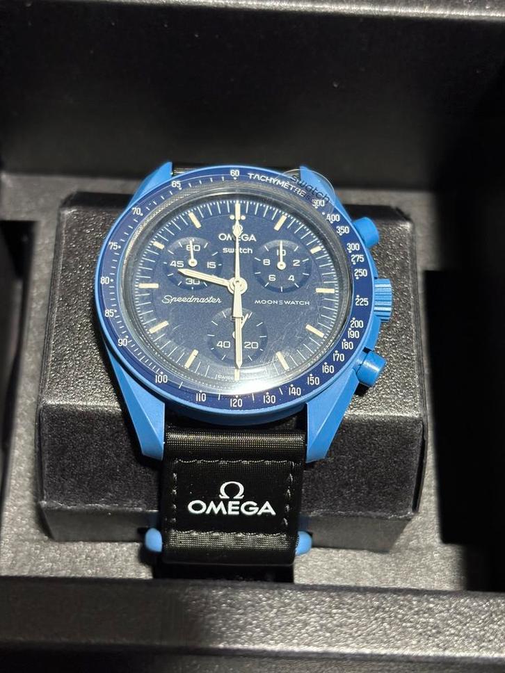 NIEUW - Omega X Swatch - Neptune, Sieraden, Tassen en Uiterlijk, Horloges | Heren, Nieuw, Polshorloge, Omega, Kunststof, Kunststof