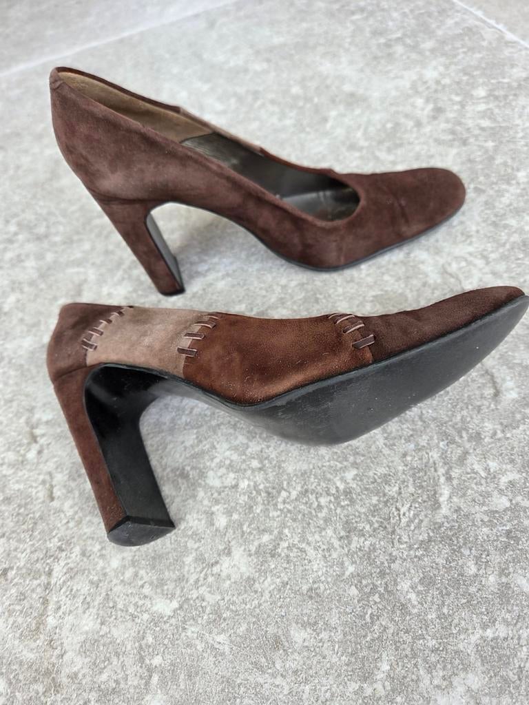 Brenda Zaro pumps maat 38, Kleding | Dames, Schoenen, Ophalen, Zo goed als nieuw, Bruin