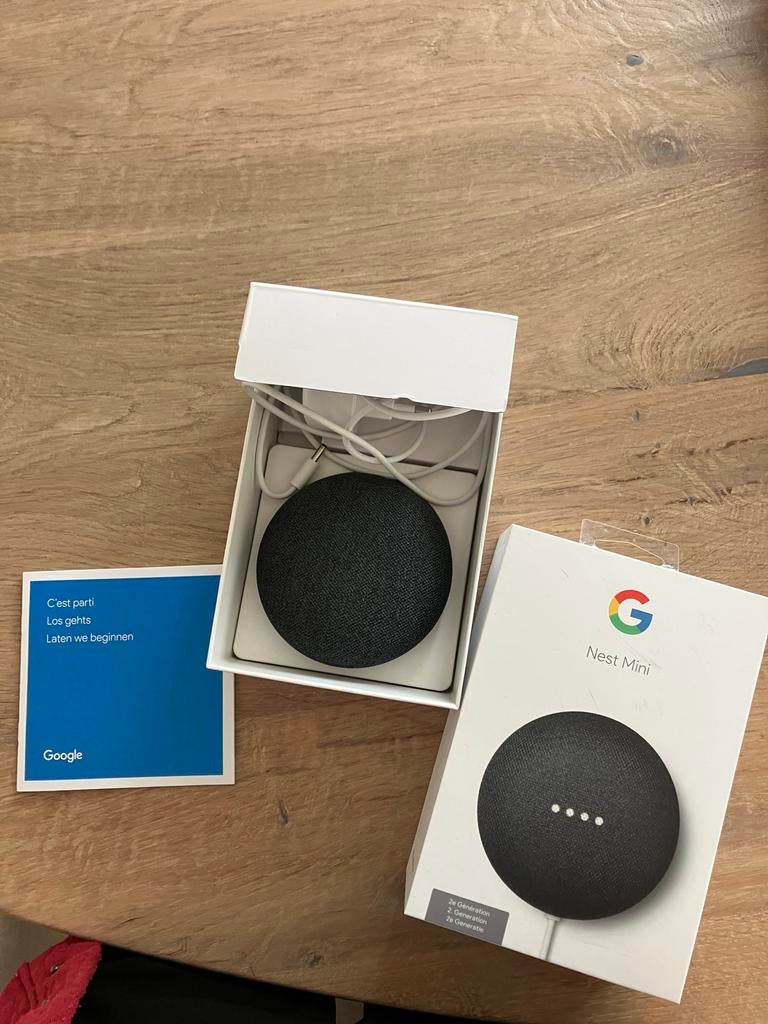 Google Nest Mini 2e generatie 1 keer gebruikt, nieuwstaat, Audio, Tv en Foto, Luidsprekers, Overige typen, Zo goed als nieuw, Minder dan 60 watt