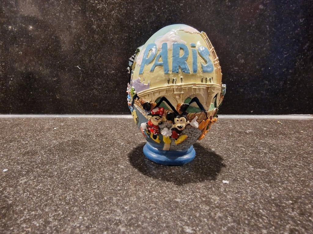 Disney Parijs Eiffeltoren beeldje Mickey Goofy Donald Pluto, Ophalen of Verzenden, Mickey Mouse, Zo goed als nieuw, Beeldje of Figuurtje