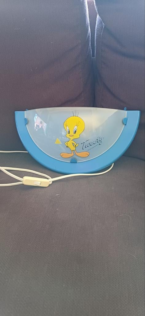Tweety vintage (nacht)  lamp zgan Warner Bros 2000, Ophalen of Verzenden, Zo goed als nieuw, Lamp