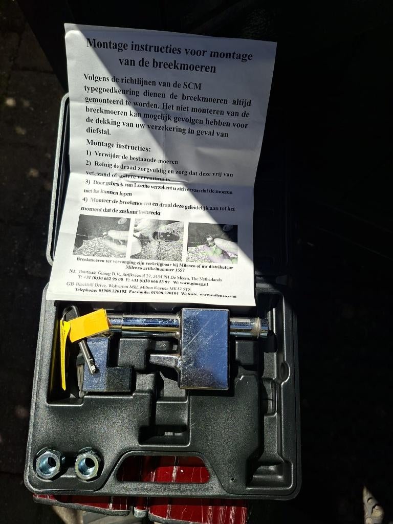 Disselslot caravan, Ophalen, Zo goed als nieuw